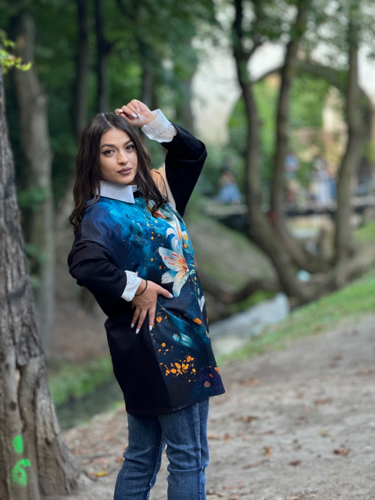 Bluza cu imprimeu crin [4]