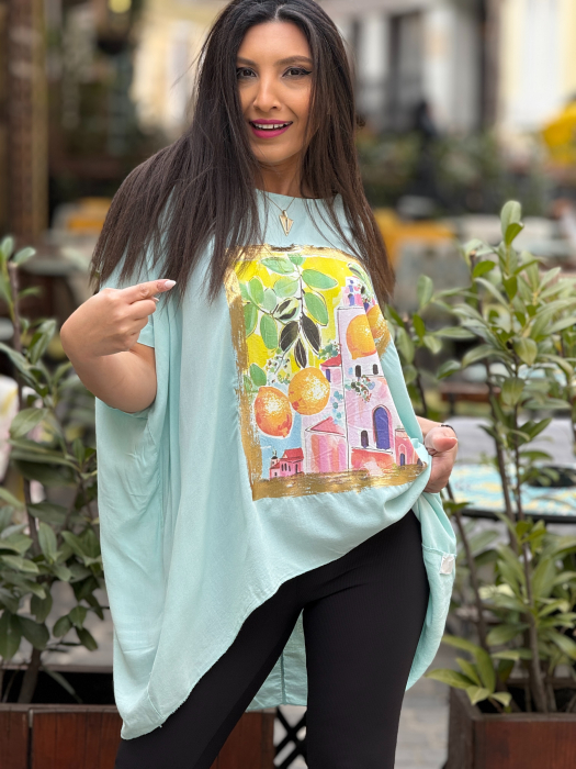 Bluza cu imprimeu cu lamai [4]