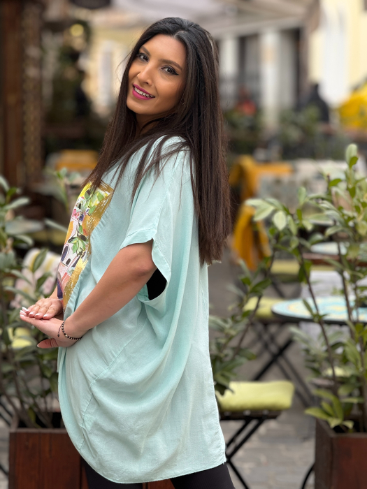 Bluza cu imprimeu cu lamai [5]