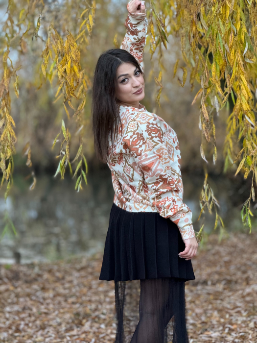 Bluza cu imprimeu etnic [4]