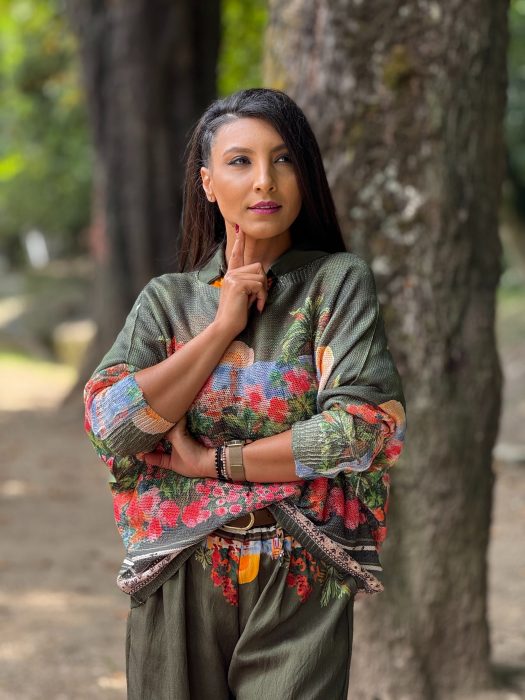 Bluza cu imprimeu floral [2]