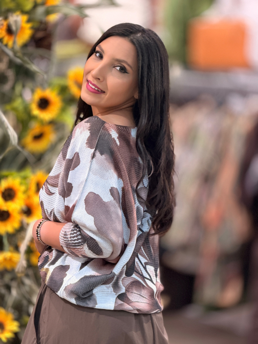 Bluza cu imprimeu floral [4]