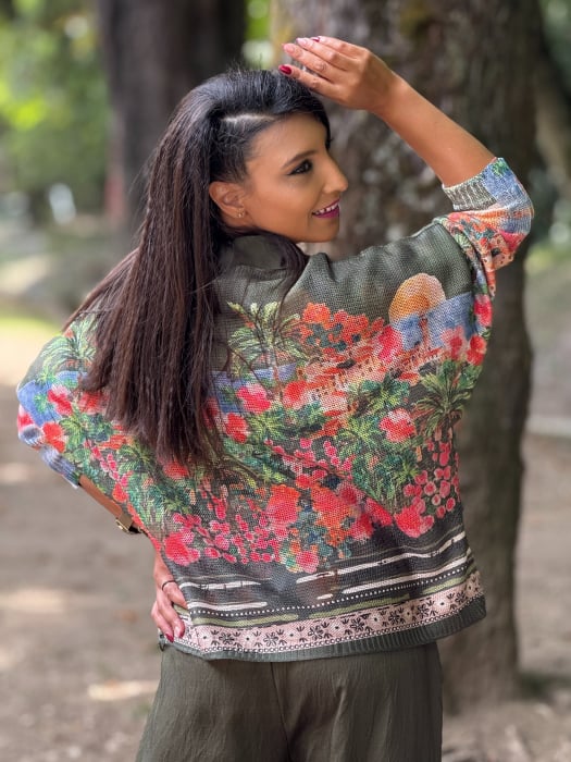 Bluza cu imprimeu floral [4]