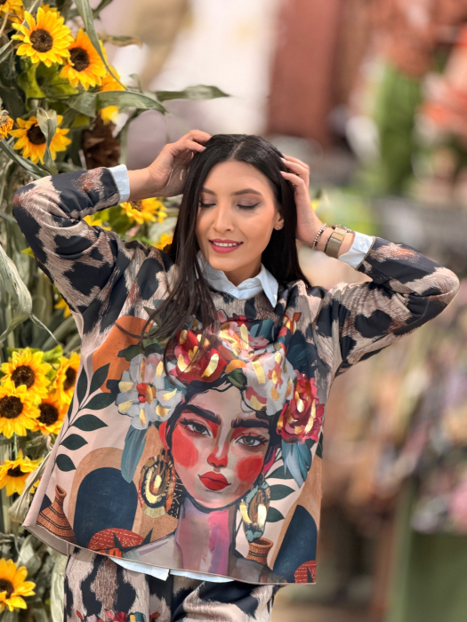 Bluza cu imprimeu Frida [5]