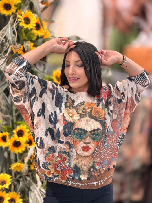 Bluza cu imprimeu Frida [2]