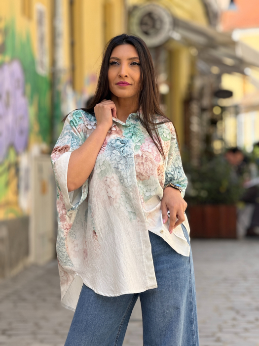 Bluza cu imprimeu hortensie [6]