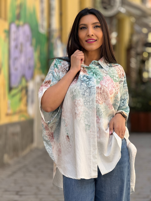 Bluza cu imprimeu hortensie [3]