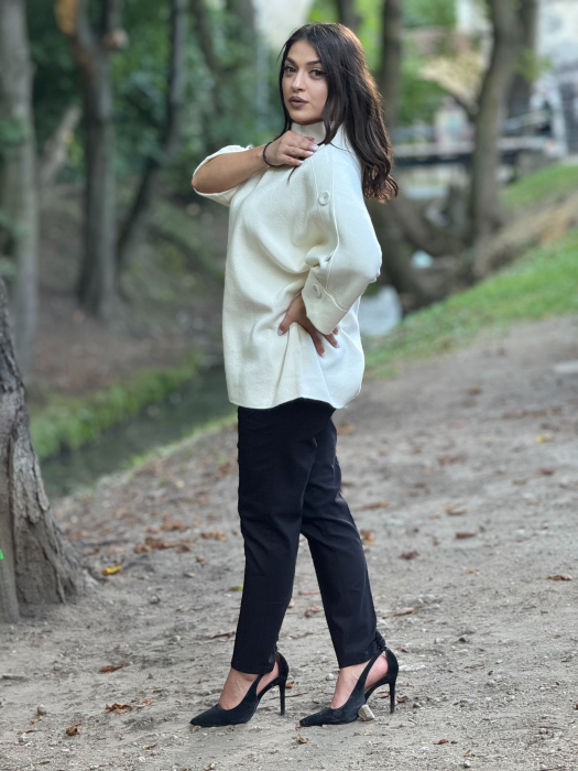 Bluza cu nasturi pe maneca [3]