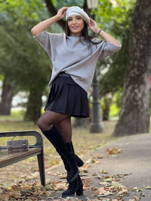 Bluza cu pietricele aplicate [5]