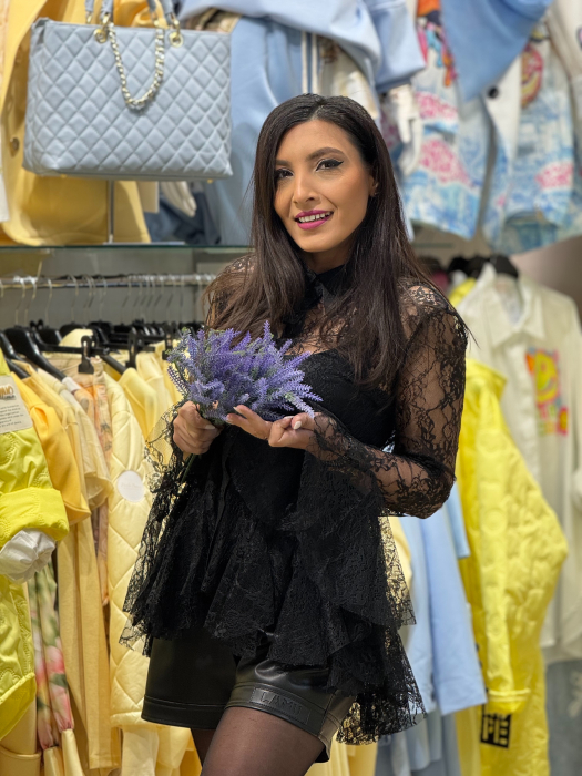 Bluza din dantela cu maneca clopot [4]