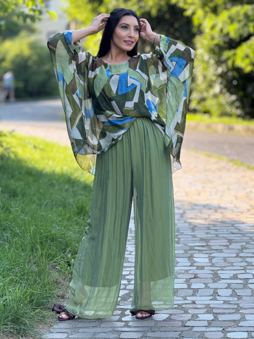 Bluza din matase cu forme geometrice [2]