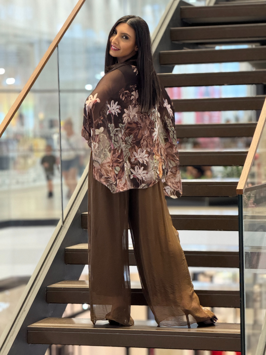 Bluza din matase cu imprimeu floral [6]