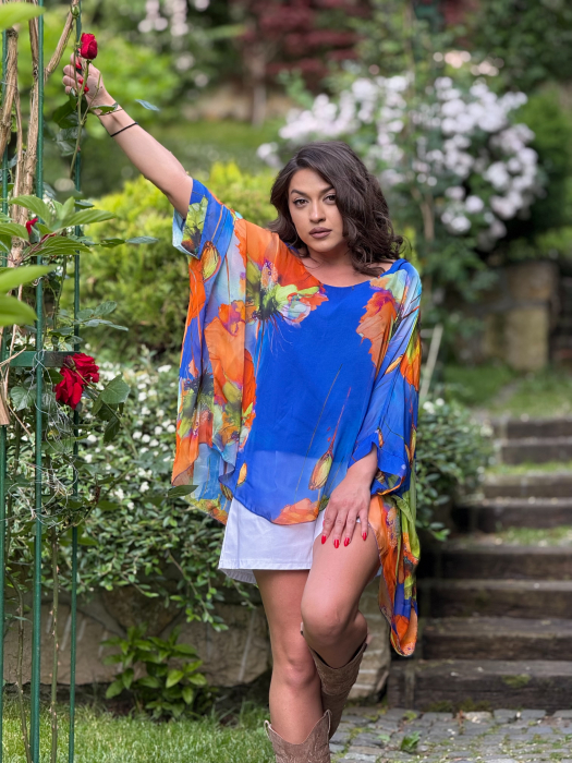 Bluza din matase cu imprimeu floral [1]
