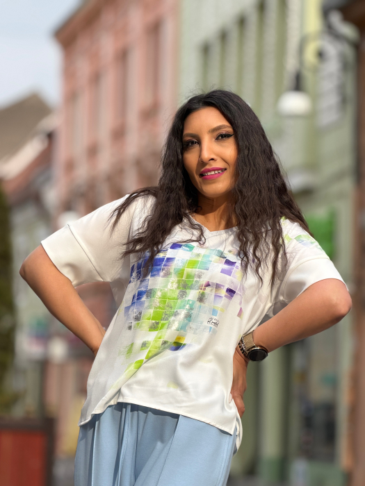 Bluza din vascoza Be Real Not Perfect [2]