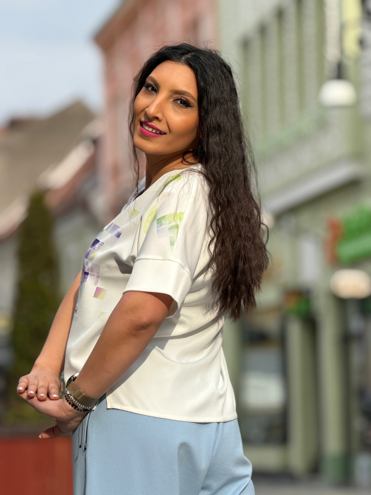 Bluza din vascoza Be Real Not Perfect [4]