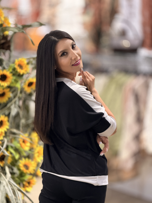 Bluza din vascoza cu flori [4]
