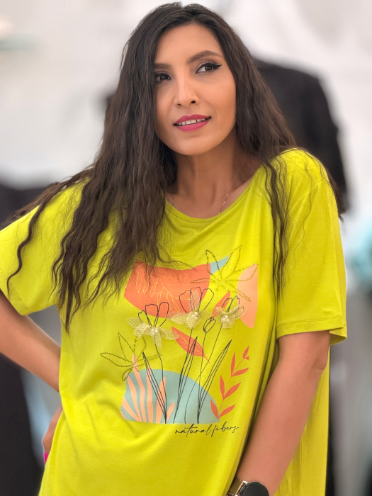 Bluza din vascoza cu flori [4]