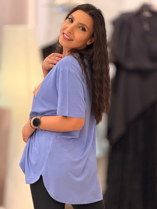 Bluza din vascoza cu flori [3]