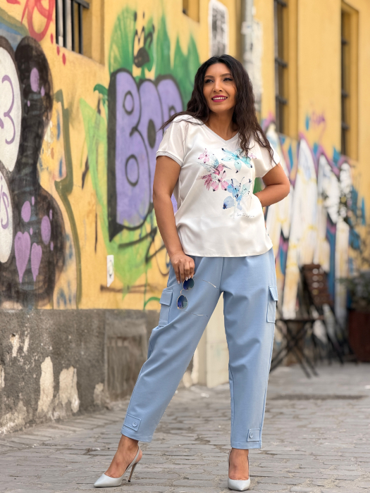 Bluza din vascoza cu floricele [5]