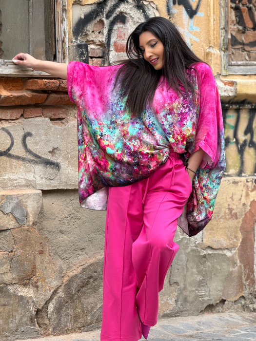 Bluza din vascoza cu imprimeu picasso [6]