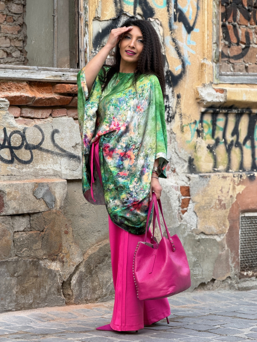 Bluza din vascoza cu imprimeu picasso [5]