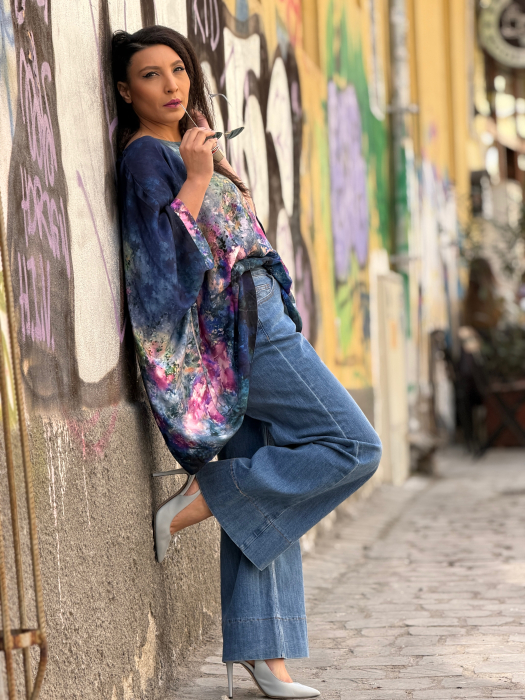 Bluza din vascoza cu imprimeu picasso [9]