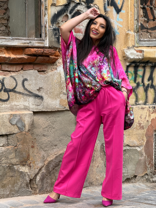 Bluza din vascoza cu imprimeu picasso [4]