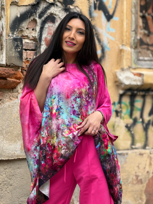 Bluza din vascoza cu imprimeu picasso [3]