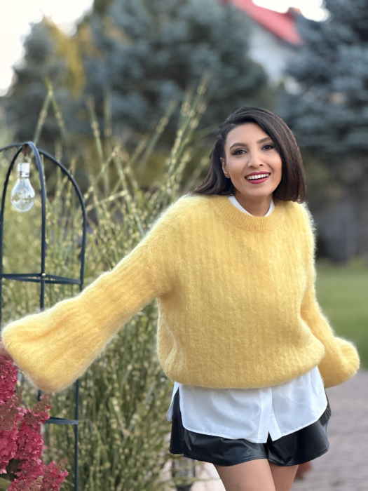 Bluza galbena din mohair [2]