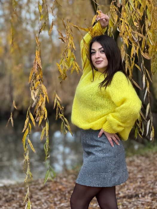 Bluza galbena din mohair [3]