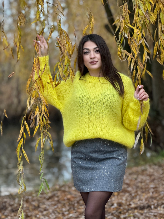 Bluza galbena din mohair [1]