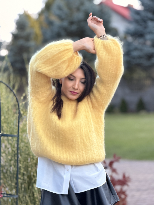 Bluza galbena din mohair [5]