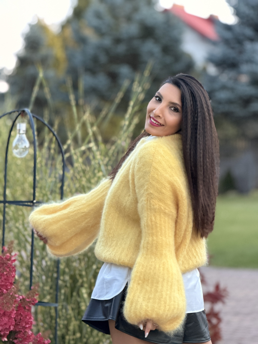 Bluza galbena din mohair [3]