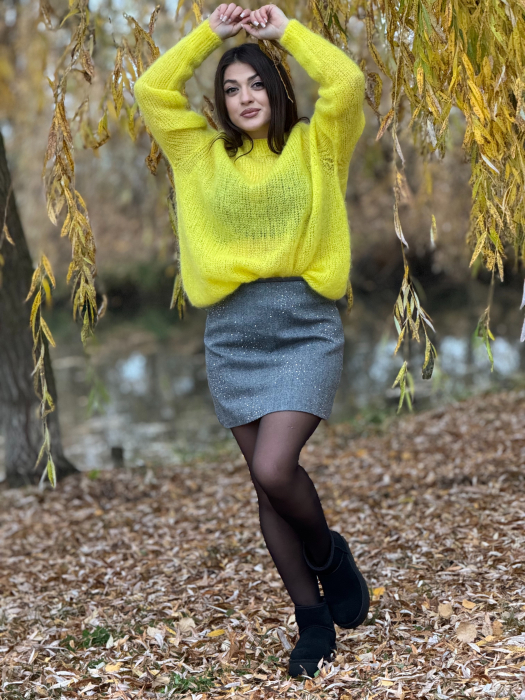 Bluza galbena din mohair [2]