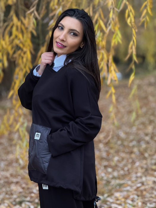 Bluza lejera cu buzunar matlasat [3]