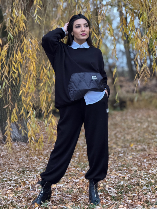 Bluza lejera cu buzunar matlasat [1]