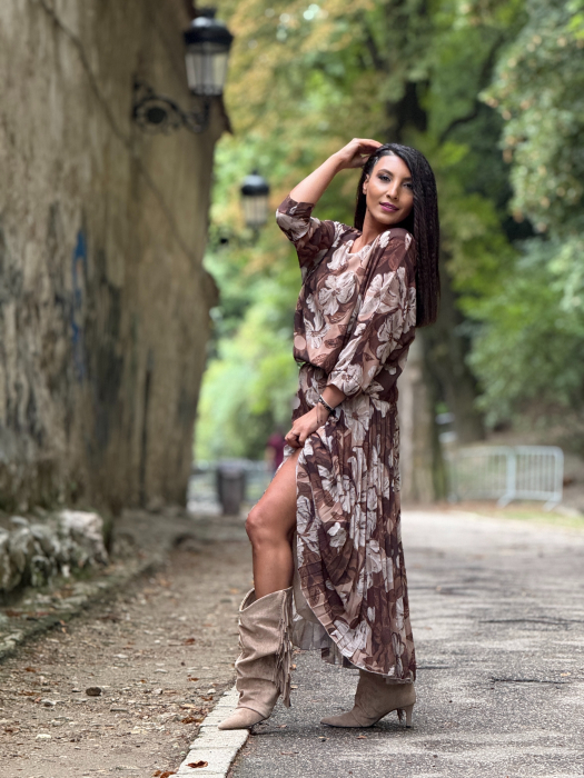 Bluza lejera cu flori [3]
