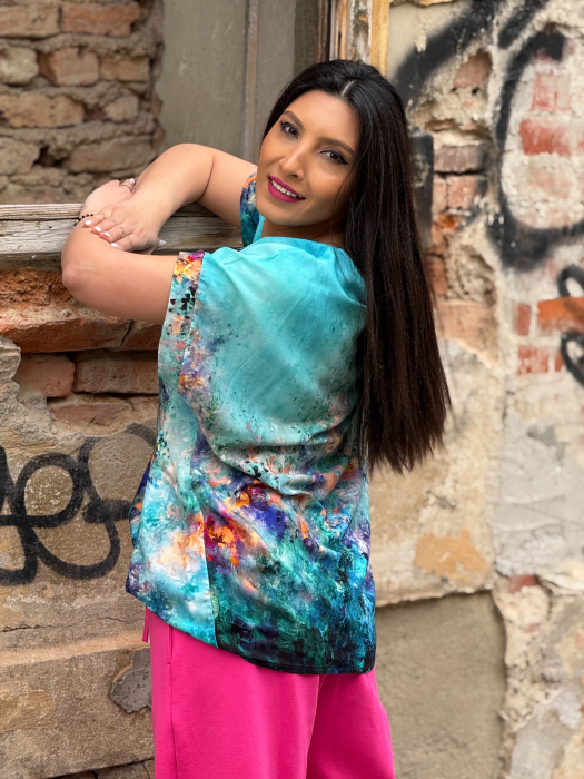 Bluza lejera cu print picasso [2]