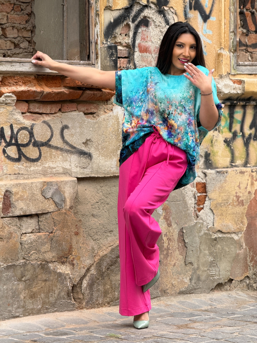 Bluza lejera cu print picasso [4]