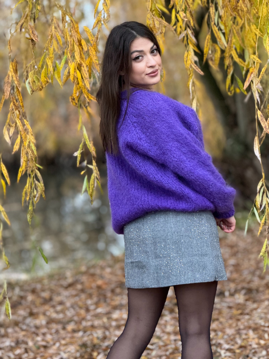 Bluza mov din mohair [4]