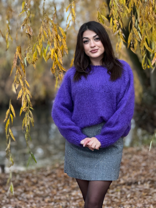 Bluza mov din mohair [1]