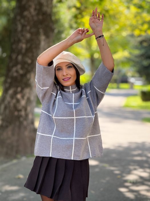 Bluza mozaic tricotata [5]