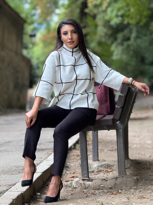 Bluza mozaic tricotata [2]