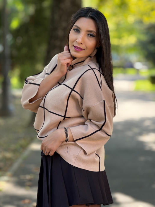 Bluza mozaic tricotata [3]
