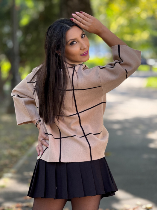 Bluza mozaic tricotata [4]