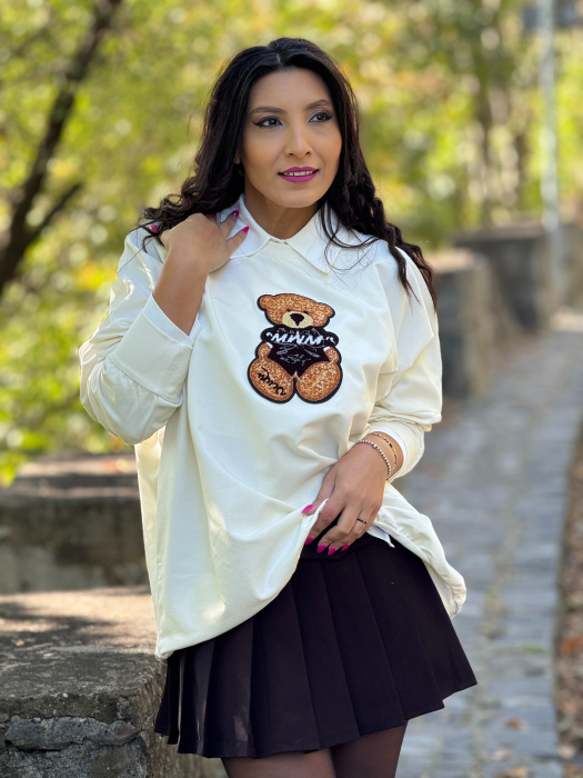 Bluza my luxe cu imprimeu ursulet [1]