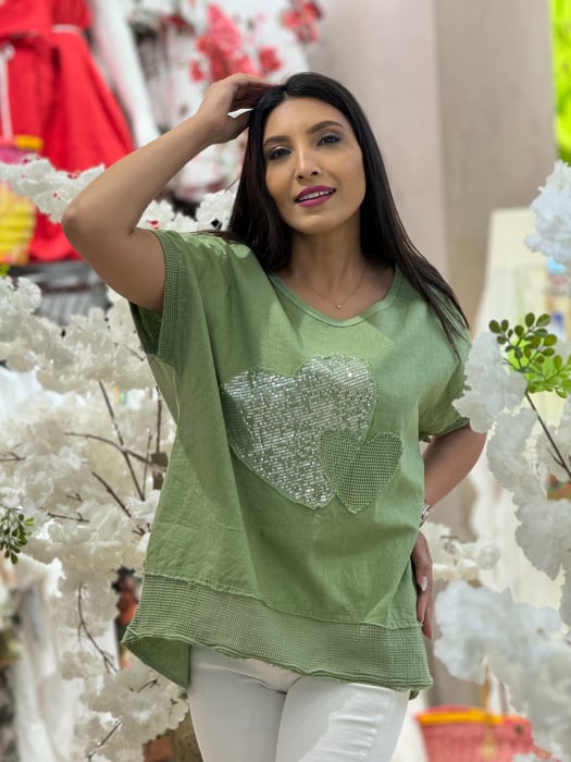 Bluza oversized cu aplicatii inima [2]