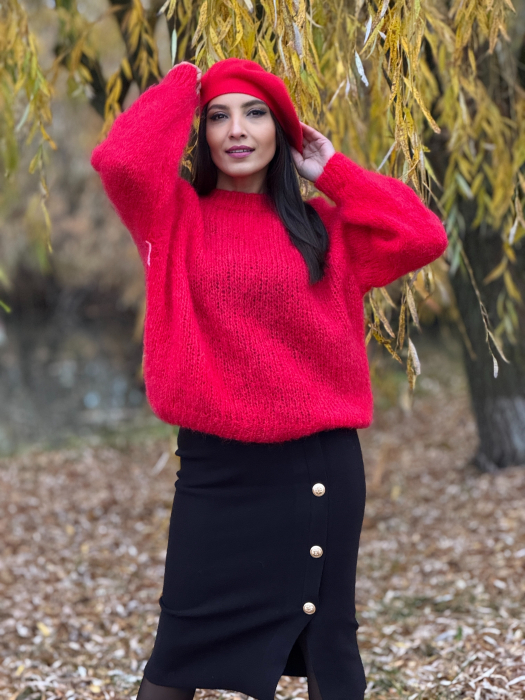 Bluza rosie din mohair [2]