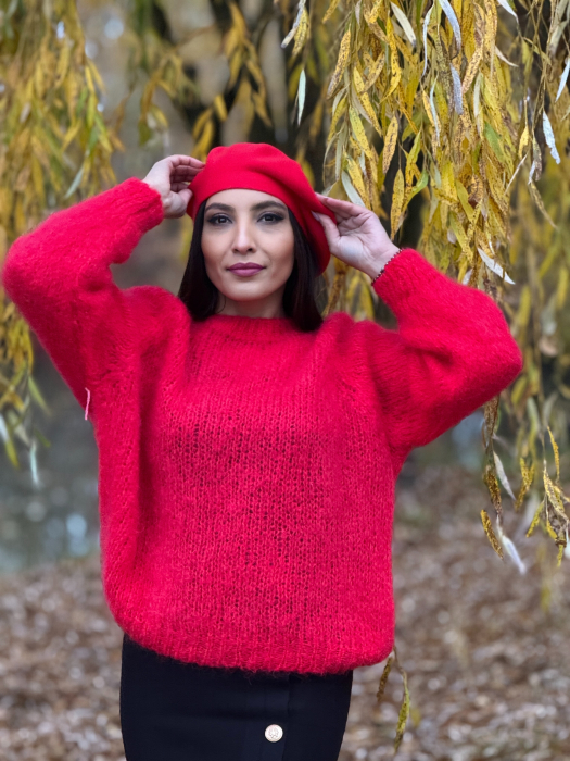 Bluza rosie din mohair [5]
