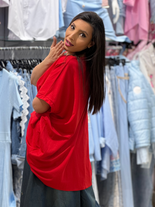 Bluza rosie oversize [3]
